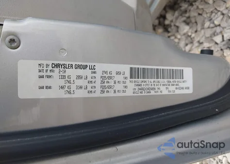 2010 Chrysler Town & Country Limited from USA, damaged, VIN 2A4RR6DX3AR240894